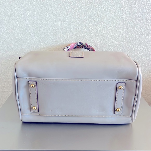 Dooney & Bourke Florentine Olivia Satchel / Light Taupe - Picture 6 of 14